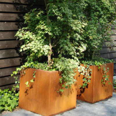 Ticari Paslı Corten Çelik Dış Mekan Metal Ekici Hava Koşullarına Dayanıklı