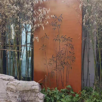 Mimari Sanat Metal Bahçe Ürünleri Sağlam Corten Çelik Bahçe Perdeleri