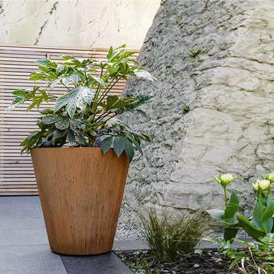 OEM ODM Dış Mekan Metal Ekici, Paslanmış Metal Ekici Kutuları Corten Steel