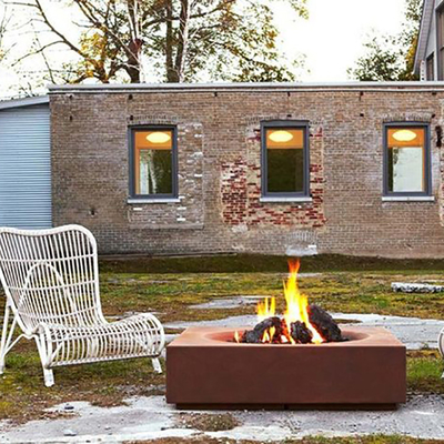 Açık Veranda Isıtıcı Şömine Corten Çelik Ateş Çukuru Odun Yanan 60-150cm