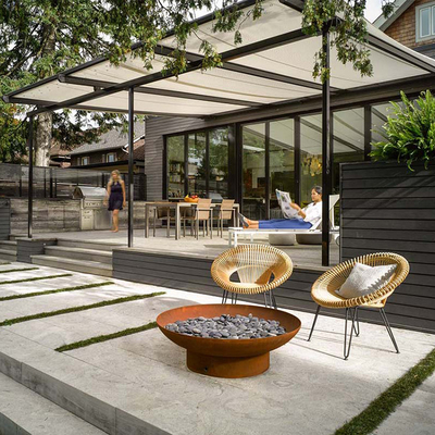 Yeni Tasarım Paslı Corten Çelik Metal Kamp Ateş Çukuru