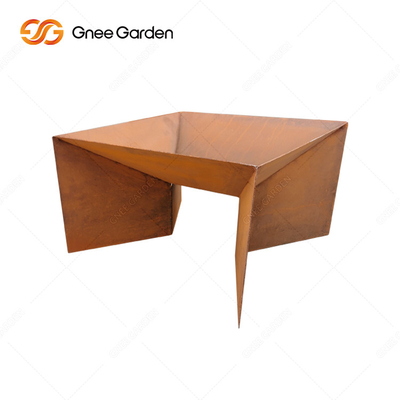 Yeni Tasarım Corten Çelik Metal Desen Katlanır Ateş Çukuru