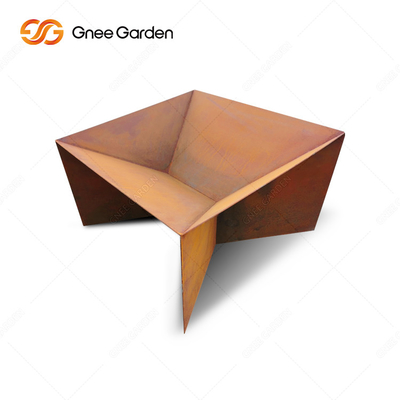 Yeni Tasarım Paslı Corten Çelik Metal Kamp Barbekü Ateş Çukuru