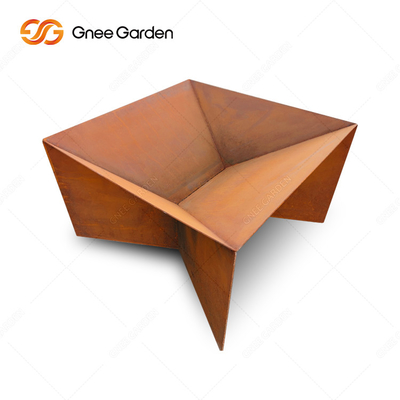 Yeni Tasarım Paslı Corten Çelik Metal Kamp Barbekü Ateş Çukuru