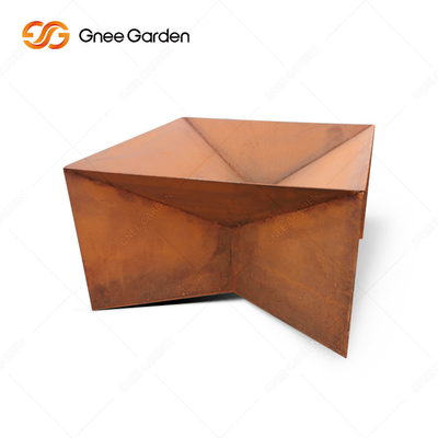 Yeni Tasarım Paslı Corten Çelik Metal Kamp Barbekü Ateş Çukuru