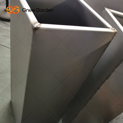 Corten Büyük Dış Mekan Metal Dekoratif Ekici Dikdörtgen Metal Duvar Ekici