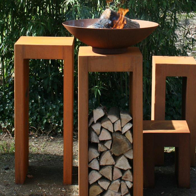 Açık Bahçe için Ev Metal Corten Çelik Ateş Çukuru