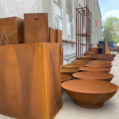 Açık Bahçe için Ev Metal Corten Çelik Ateş Çukuru
