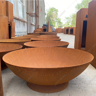 Açık Bahçe için Ev Metal Corten Çelik Ateş Çukuru