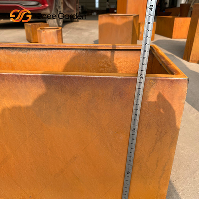 Dış Mekan Dekoratif Corten Çelik Büyük Saksılar
