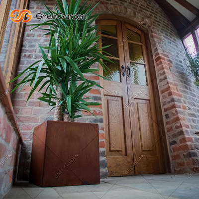 Büyük Corten Çelik Saksıları Özelleştirin Açık Corten Çelik Saksılar