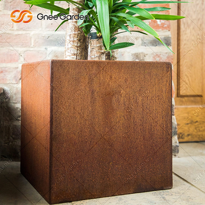 Büyük Corten Çelik Saksıları Özelleştirin Açık Corten Çelik Saksılar