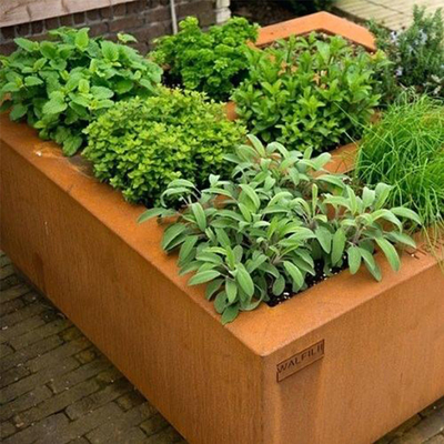 Metal Serisi Ekici Ayrıştırma Çelik Ekici Kutusu Corten Çelik Ekici Pot