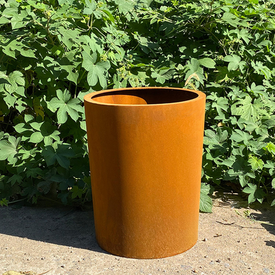 2.0-10mm Paslı Metal Ekici Kutuları Bahçe Dekorasyonu Corten Çelik Bitki Saksıları