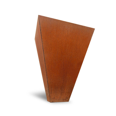 890 * 720 * 440mm Büyük Açık Metal Ekici Corten Saksı hava direnci