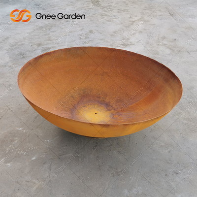 Odun Yanan Metal Yangın Kasesi Açık Corten Çelik Ateş Çukurları