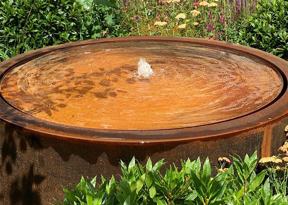 Modern Tasarım Açık Kapalı Bahçe Sanat Corten Pompalı Çelik Su Fıskiyeleri