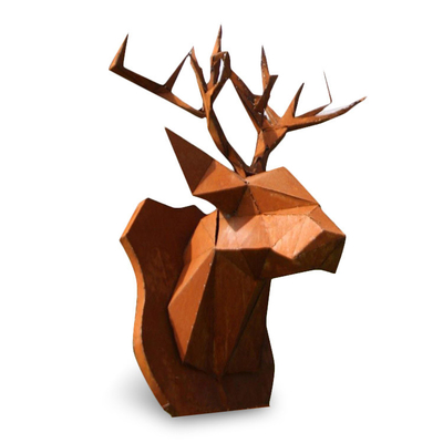 SGS TUV Modern Corten Dış Mekan Bronz Heykeller Bronz Yard Heykeller 175cm