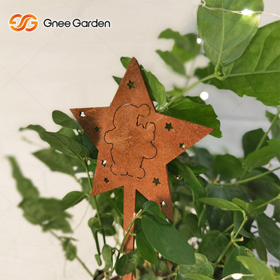 CE Büyük Sanat Zanaat Corten Çelik metal Paslı Bahçe Süsleri Özelleştirilebilir Boyut