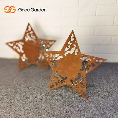 Özelleştirilebilir ASTM Corten Çelik Metal Bahçe Süsleri Lazer Kesim El Sanatları