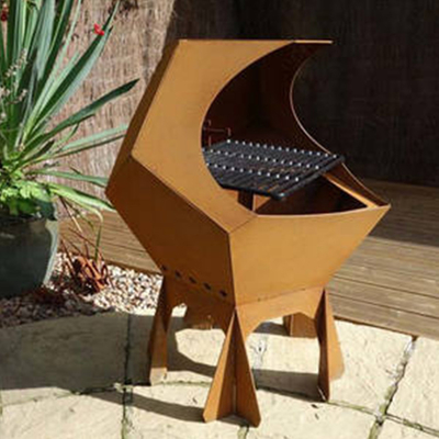 Corten Çelik Açık Pişirme Izgaraları Avrupa Barbekü Izgarası Hava Direnci