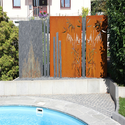 Ev Dekoratif Metal Bahçe Ürünleri Bahçe Ekranları Corten Steel High End
