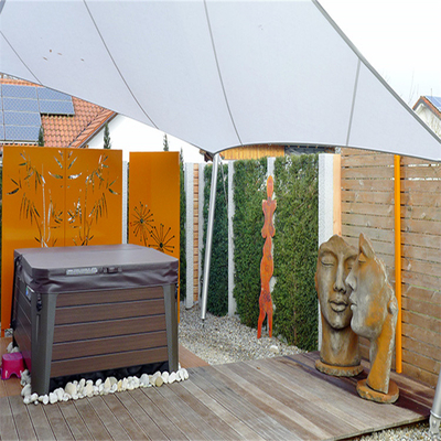Ön Paslı Metal Bahçe Ürünleri Corten Çelik Dekoratif Paneller Özel Yapım