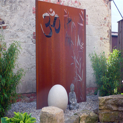 Ön Paslı Metal Bahçe Ürünleri Corten Çelik Dekoratif Paneller Özel Yapım
