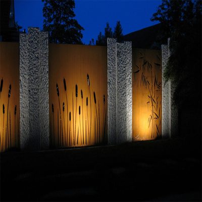 Mimari Sanat Metal Bahçe Ürünleri Sağlam Corten Çelik Bahçe Perdeleri