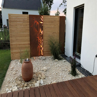 Mimari Sanat Metal Bahçe Ürünleri Sağlam Corten Çelik Bahçe Perdeleri