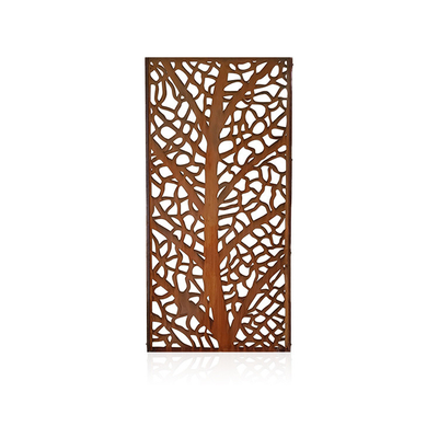 Özelleştirme Metal Bahçe Ürünleri Corten Çelik Dekoratif Ekran Yüksek Mukavemet