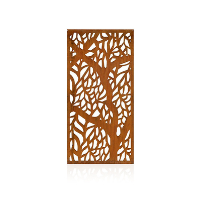 Özelleştirme Metal Bahçe Ürünleri Corten Çelik Dekoratif Ekran Yüksek Mukavemet