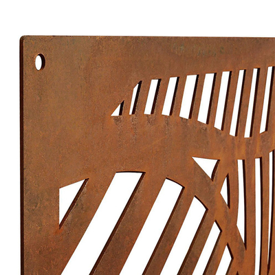 Corten Çelik Dış Mekan Dekoratif Metal Gizlilik Ekranları Önceden Paslanmış Cilalı