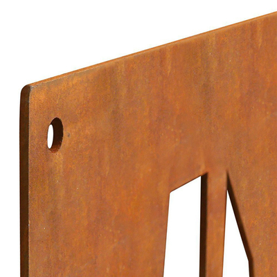 Özelleştirilmiş Corten Çelik Metal Oda Bölücüler Bölmeler Evde Yaşam