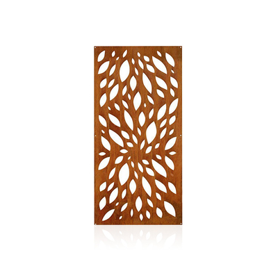 Art Dekoratif Metal Bahçe Ürünleri Corten Çelik Gizlilik Panelleri Hava Koşullarına Dayanıklı