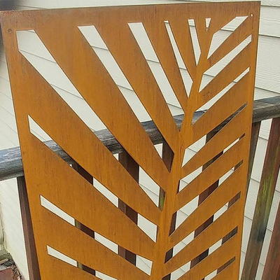 Dış Dekor Özel Yapılmış Corten Çelik Bahçe Ekranları 2.5mm Kalınlığında