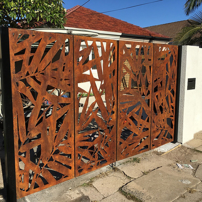 Corten Çelik Ekran Panelleri Paslı Dekoratif Metal Bahçe Ürünleri OEM ODM