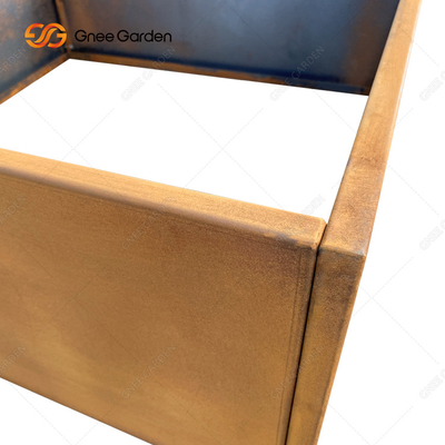 Çiçek Dikimi İçin Kolay Montajlı Corten Çelik Yükseltilmiş Bahçe Yatakları