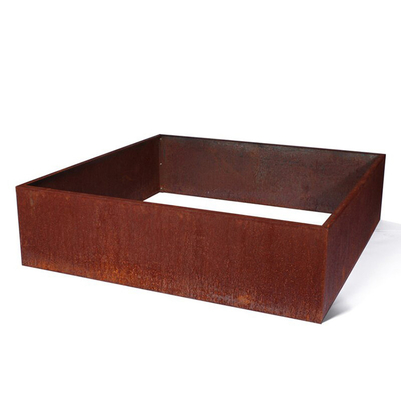 TUV Corten Çelik Yükseltilmiş Bahçe Yatağı 65l*65w*30h Cm Özel Boyalı