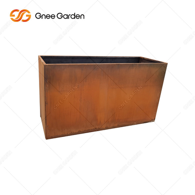 Uzunluk 300mm-1000mm Dış Mekan Metal Ekici Corten Çelik Dikdörtgen Ekici