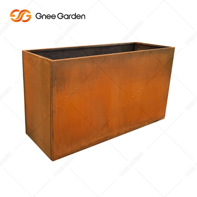 Uzunluk 300mm-1000mm Dış Mekan Metal Ekici Corten Çelik Dikdörtgen Ekici