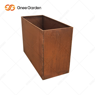 Uzunluk 300mm-1000mm Dış Mekan Metal Ekici Corten Çelik Dikdörtgen Ekici