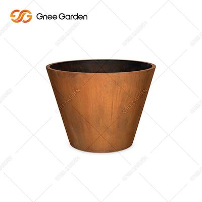 OEM ODM Dış Mekan Metal Ekici, Paslanmış Metal Ekici Kutuları Corten Steel