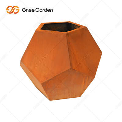 OEM ODM Dekoratif Corten Çelik Bahçe Yetiştiricileri Corten Bitki Saksısı aşınma önleyici