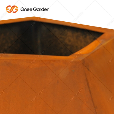 OEM ODM Dekoratif Corten Çelik Bahçe Yetiştiricileri Corten Bitki Saksısı aşınma önleyici
