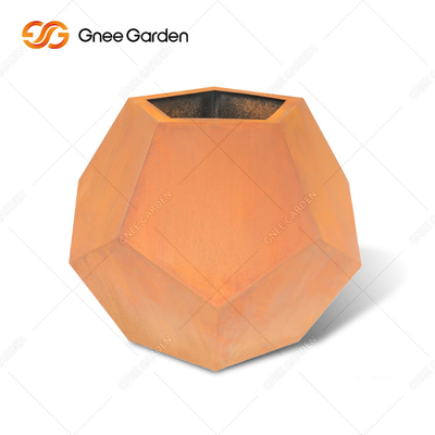 OEM ODM Dekoratif Corten Çelik Bahçe Yetiştiricileri Corten Bitki Saksısı aşınma önleyici