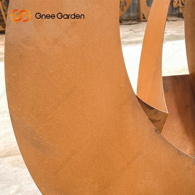Paslı Kırmızı Modern Dış Mekan Metal Ekici Özelleştirilebilir Corten Çelik Ekiciler