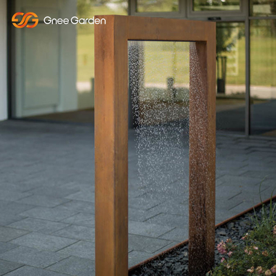 3mm Kalın Dekoratif Rustik Corten Çelik Su Duvarı Dayanıklı