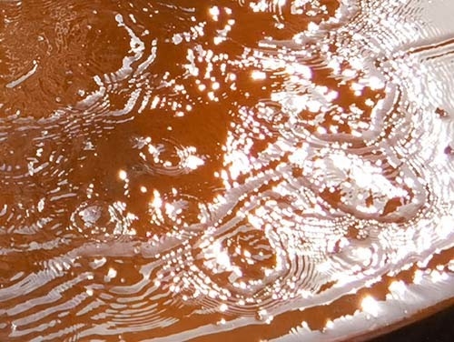 Dia 600mm Dekoratif Metal Bahçe Süsleri Corten Çelik Su Sehpası