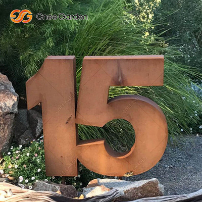 Posta Hizmeti için 400mm Corten Çelik Serbest Daimi Mektup Kutusu Açık